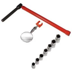 Clé à Robinet 13mm - 7 Embouts - Miroir Et Ressort - 180499 - Mejix