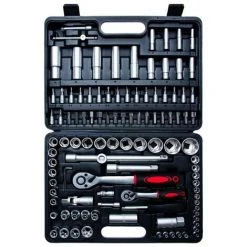 BGS DIY MALLETTE JEU DE DOUILLES, OUTILLAGE A MAIN 108 PIECES KRAFTMANN BGS