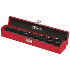 HELIOTRADE Coffret De 10 Douilles Pour Clé à Choc - De 11 à 27 Mm -Clés et douilles Soldes 10599043 3