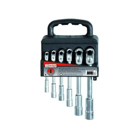 HELIOTRADE Jeu De 6 Clés à Pipe Débouchées 6 Pans De 8 à 19 Mm 6 HELIOTRADE Jeu De 6 Clés à Pipe Débouchées 6 Pans De 8 à 19 Mm – Image 4