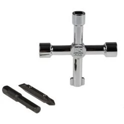 RS PRO Clés En Croix De Commande 5 Profils , Zinc Moulé Sous Pression ( Prix Pour 1 )