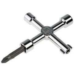 RS PRO Clés En Croix De Commande 5 Profils , Zinc Moulé Sous Pression ( Prix Pour 1 ) -Clés et douilles Soldes 11540913 4