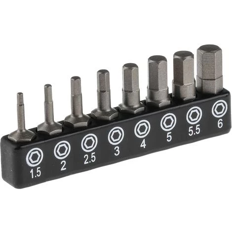 Jeu D'embouts De Vissage RS PRO X 8 Pièces ( Prix Pour 1 ) 3 Jeu D'embouts De Vissage RS PRO X 8 Pièces ( Prix Pour 1 )