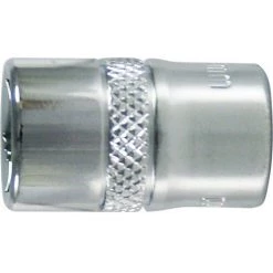 FP Douille 3/8'', Poli, Cote S/plats : 19 Mm, Long. 30 Mm