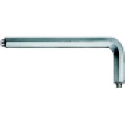 WIHA Clé Coudée à 6 Pans Avec Tenon, Cote S/plats : 4 Mm, Long. Des Branches 72 X 29 Mm