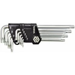 VOREL Clés Torx De Sécurité 9 Pcs