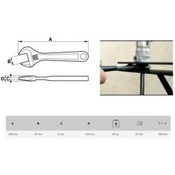 Clé à Molette Bahco 208mm 6 Clé à Molette Bahco 208mm -Clés et douilles Soldes 13314853 2