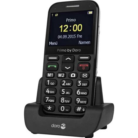 Téléphone Portable Pour Séniors Primo By DORO 366 Avec Station De Charge, Touche SOS Noir 5 Téléphone Portable Pour Séniors Primo By DORO 366 Avec Station De Charge, Touche SOS Noir – Image 3
