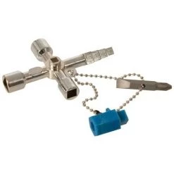 SILVERLINE Clé Multifonction Pour Compteurs - Plat, En Croix, Triangulaire Et Carré