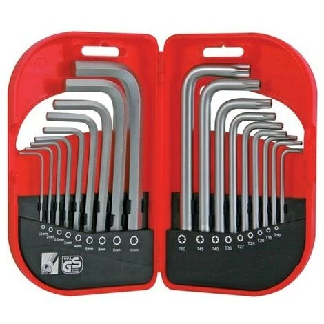 PEREL JEU DE CLEFS - HEXAGONAL ETOILE - 18 Pcs HSET18 RI7491 3 PEREL JEU DE CLEFS - HEXAGONAL ETOILE - 18 Pcs HSET18 RI7491