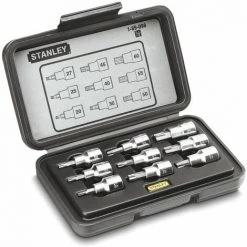 Coffret 9 Douilles Torx 1/2'' - STANLEY, 1-89-098