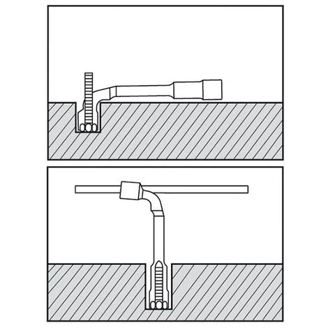 KING TONY Clé à Pipe Débouchée 6 X 6 Pans - 25 Mm L. 275 Mm 4 KING TONY Clé à Pipe Débouchée 6 X 6 Pans - 25 Mm L. 275 Mm – Image 2