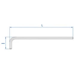 KING TONY Clé Mâle Coudée 6 Pans Extra Longue En Pouces - 1/16" L. 91,5 Mm -Clés et douilles Soldes 17144316 2