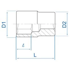 KING TONY Douille 1/4" 3/8" 12 Pans -Clés et douilles Soldes 17145140 2