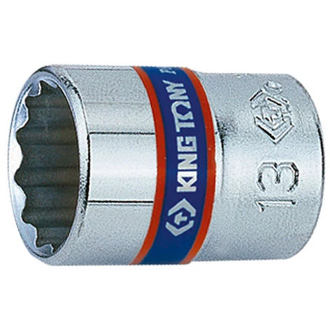 KING TONY Douille Standard Métrique 12 Pans - 6 Mm L. 24 Mm 3 KING TONY Douille Standard Métrique 12 Pans - 6 Mm L. 24 Mm
