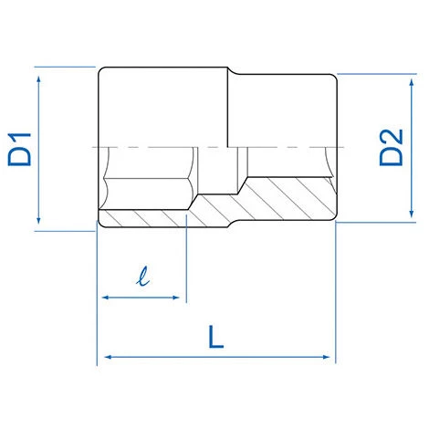 KING TONY Douille Standard Métrique 12 Pans - 6 Mm L. 24 Mm 4 KING TONY Douille Standard Métrique 12 Pans - 6 Mm L. 24 Mm – Image 2