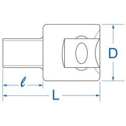 KING TONY Douille De Vidange Métrique 4 Pans 1/2" - 10 Mm L. 35 Mm -Clés et douilles Soldes 17467814 2