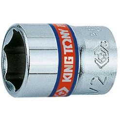 KING TONY Douille Standard En Pouces 6 Pans 1/4" - 3/8" L. 24 Mm