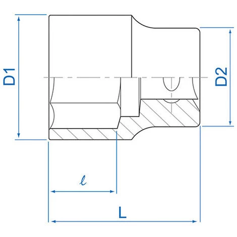 KING TONY Douille Standard Métrique 12 Pans 1/2" - 30 Mm 4 KING TONY Douille Standard Métrique 12 Pans 1/2" - 30 Mm – Image 2
