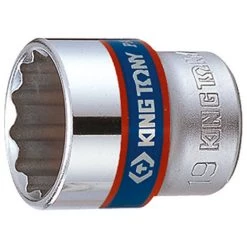 KING TONY Douille Standard Métrique 12 Pans 3/8" - 16 Mm