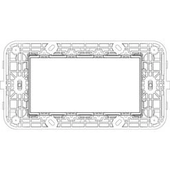 Vimar Arke 4 Porte-places 19614 -Clés et douilles Soldes 17485339 4