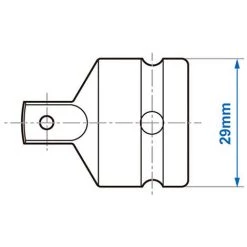 KING TONY Adaptateur Augmentateur 1/2" Vers 3/4" à Choc Avec Bille D. 29 Mm 5 KING TONY Adaptateur Augmentateur 1/2" Vers 3/4" à Choc Avec Bille D. 29 Mm -Clés et douilles Soldes 17873601 2