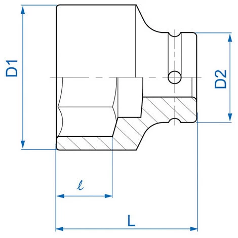 KING TONY Douille à Choc Standard En Pouces 6 Pans 3/4" - 1-7/8" 4 KING TONY Douille à Choc Standard En Pouces 6 Pans 3/4" - 1-7/8" – Image 2