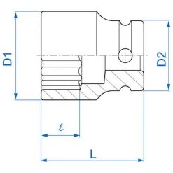 KING TONY Douille à Choc Standard Métrique 12 Pans 1/2" - 19 Mm 5 KING TONY Douille à Choc Standard Métrique 12 Pans 1/2" - 19 Mm -Clés et douilles Soldes 17874038 2