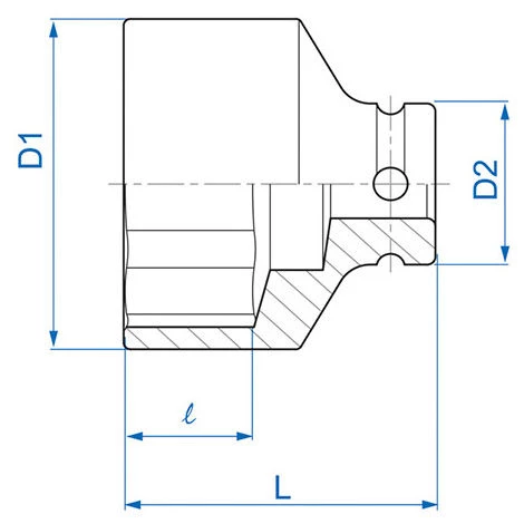 KING TONY Douille à Choc Standard Métrique 6 Pans 1/2" - 30 Mm 4 KING TONY Douille à Choc Standard Métrique 6 Pans 1/2" - 30 Mm – Image 2