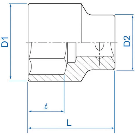 KING TONY Douille Standard Métrique 6 Pans - 40 Mm 4 KING TONY Douille Standard Métrique 6 Pans - 40 Mm – Image 2