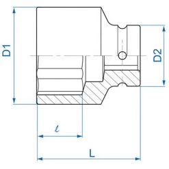 KING TONY Douille à Choc Standard Métrique 6 Pans 1" - 58 Mm 5 KING TONY Douille à Choc Standard Métrique 6 Pans 1" - 58 Mm -Clés et douilles Soldes 18378444 2