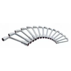 14 Clés à Pipe Débouchées Chromées 6/12 Pans En Acier Forgé 8 à 21 Mm - RONDY