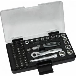 FAMEX 594-FX-38 Boîte à Outils - Coffret à Douilles Pour Vélo, Moto, Modélisme - 47-pièces