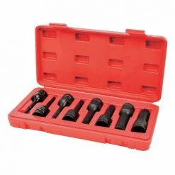 AUTOBEST Coffret 8 Douilles XZN à Choc - Carré 1/2" Douilles 78 Mm