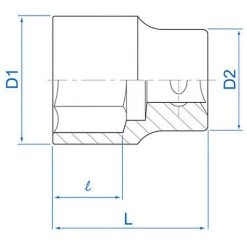 KING TONY Douille Standard Métrique 6 Pans 1/2" - D. 9 Mm -Clés et douilles Soldes 25894796 2