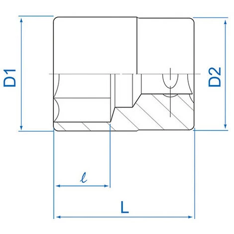 KING TONY Douille Standard Métrique 6 Pans 3/8" - D. 14 Mm 4 KING TONY Douille Standard Métrique 6 Pans 3/8" - D. 14 Mm – Image 2