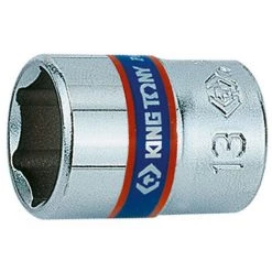 KING TONY Douille Standard Métrique 6 Pans 1/4" - D. 13 Mm