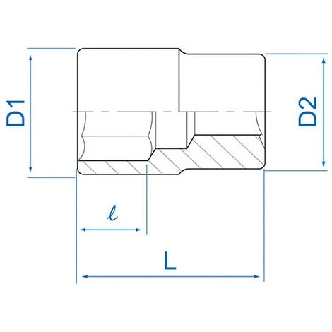KING TONY Douille Standard Métrique 6 Pans 1/4" - D. 11 Mm 4 KING TONY Douille Standard Métrique 6 Pans 1/4" - D. 11 Mm – Image 2