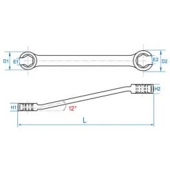 KING TONY Clé à Tuyauter Métrique 6 Pans - D. 12x14 Mm 8 KING TONY Clé à Tuyauter Métrique 6 Pans - D. 12x14 Mm -Clés et douilles Soldes 25895043 3