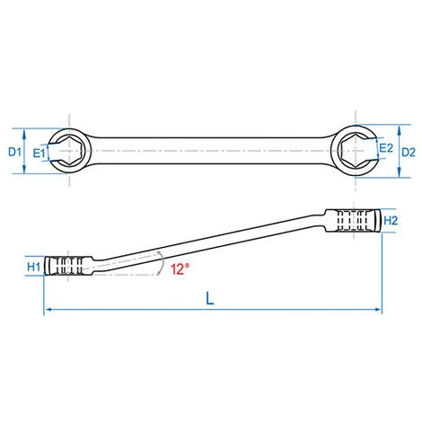 KING TONY Clé à Tuyauter Métrique 6 Pans - D. 12x14 Mm 5 KING TONY Clé à Tuyauter Métrique 6 Pans - D. 12x14 Mm – Image 3