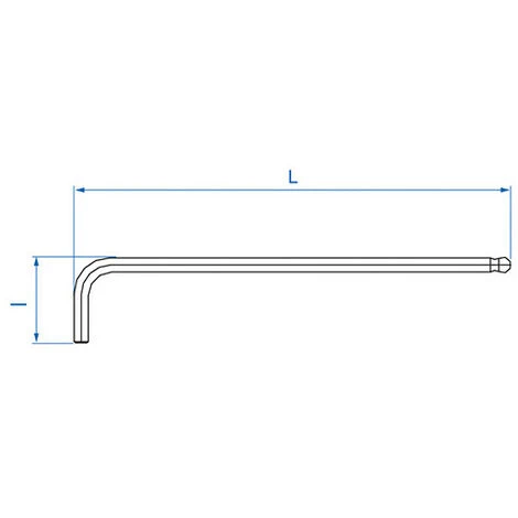 KING TONY Clé Mâle Coudée 6 Pans Extra Longue Métrique - Taille Empreinte 2 Mm X L 100 Mm X L 16 Mm 5 KING TONY Clé Mâle Coudée 6 Pans Extra Longue Métrique - Taille Empreinte 2 Mm X L 100 Mm X L 16 Mm – Image 3