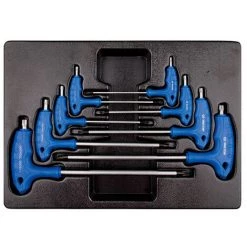 KING TONY Thermoformé De Clés Mâles Torx Et Resistorx - 8 Pièces - T10 à T50