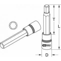 KSTOOLS Douilles Tournevis Longues ULTIMATE® 3/8 6 Pans L.110 Mm - 12 Mm -Clés et douilles Soldes 26439649 4