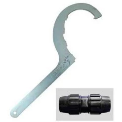 SUINGA CLÉ 40 Mm, 50 Mm Et 63 Mm En Acier Pour RACCORDEMENT En POLYÉTHYLÈNE Et LAITON. Accessoire Tuyau Pour Pièces En Polyéthylène De
