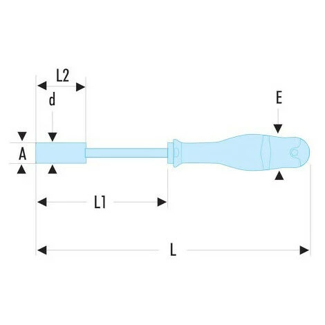 Clé A Douille Prot2 7 Mm Facom 74AT.7 4 Clé A Douille Prot2 7 Mm Facom 74AT.7 – Image 2