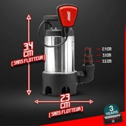 Pompe Vide Caves Eaux Chargées 750W - Master Pumps -Clés et douilles Soldes 2746790 3