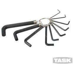 TASK Clés Hexagonales, 1,5 - 10 Mm (10 Pcs), 1.5 - 10 Mm (10 Pcs)