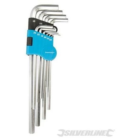 SILVERLINE Clés Hexagonales Impériales Expert, 10 Pcs, 1/18 " - 3/8", 1-18 - 3-8 4 SILVERLINE Clés Hexagonales Impériales Expert, 10 Pcs, 1/18 " - 3/8", 1-18 - 3-8 – Image 2