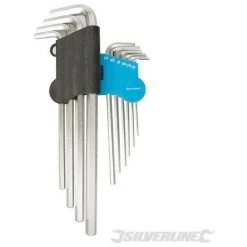 SILVERLINE Clés Hexagonales Impériales Expert, 10 Pcs, 1/18 " - 3/8", 1-18 - 3-8 8 SILVERLINE Clés Hexagonales Impériales Expert, 10 Pcs, 1/18 " - 3/8", 1-18 - 3-8 -Clés et douilles Soldes 28087397 3