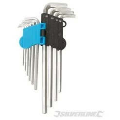 SILVERLINE Clés Hexagonales Impériales Expert, 10 Pcs, 1/18 " - 3/8", 1-18 - 3-8 9 SILVERLINE Clés Hexagonales Impériales Expert, 10 Pcs, 1/18 " - 3/8", 1-18 - 3-8 -Clés et douilles Soldes 28087397 4